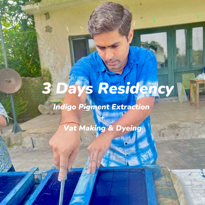 3-Days Residency at Tarai Blue: Indigo Pigment Extraction, Vat Making & Dyeing